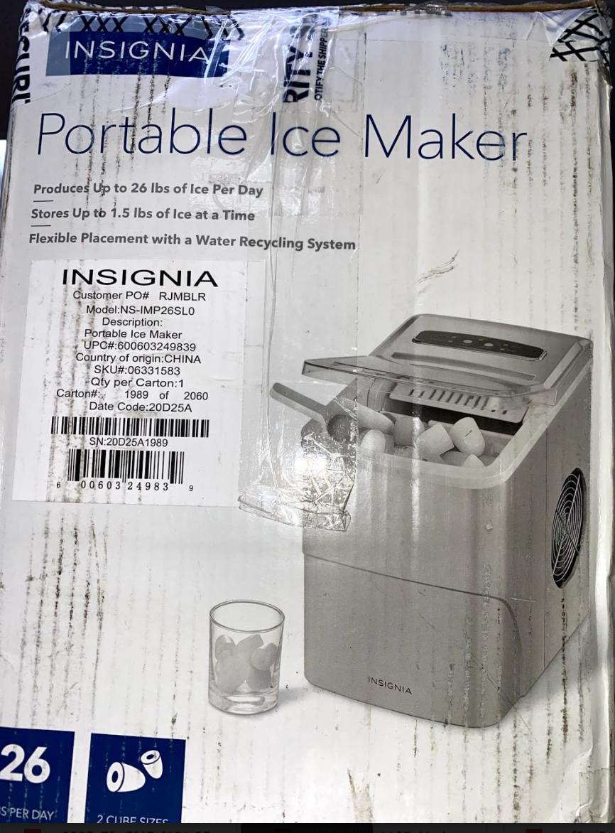 Insignia™ - 26 Lb. Portable Ice Maker with Auto Shut-Off - Mint