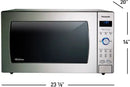 Panasonic - 2.2 Cu. Ft. 1250 Watt SD987SA Full-Size Microwave with Inverter - Stainless Steel