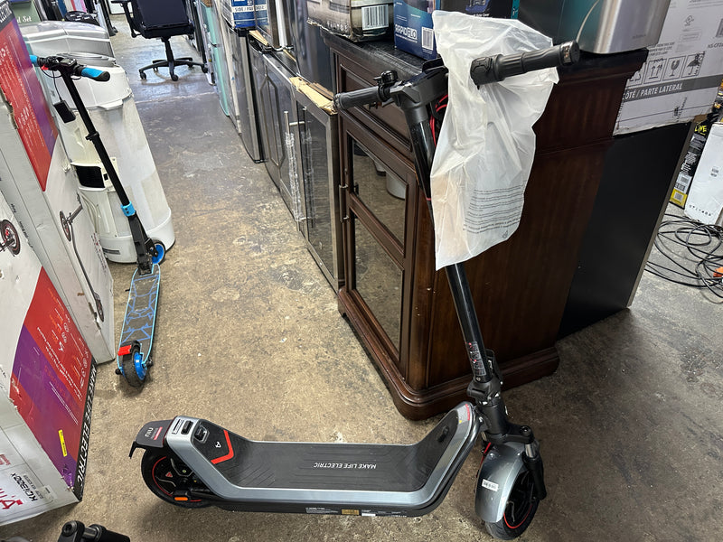 NIU - KQi 300X Foldable Electric Kick Scooter W/ 37 mi Max Range & 23.7 mph Max Speed - Space Grey