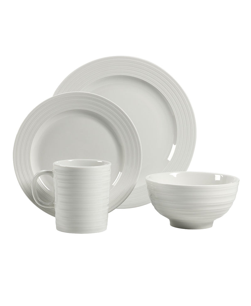 Over and Back Ligne Blanc 16 Piece Dinnerware Set