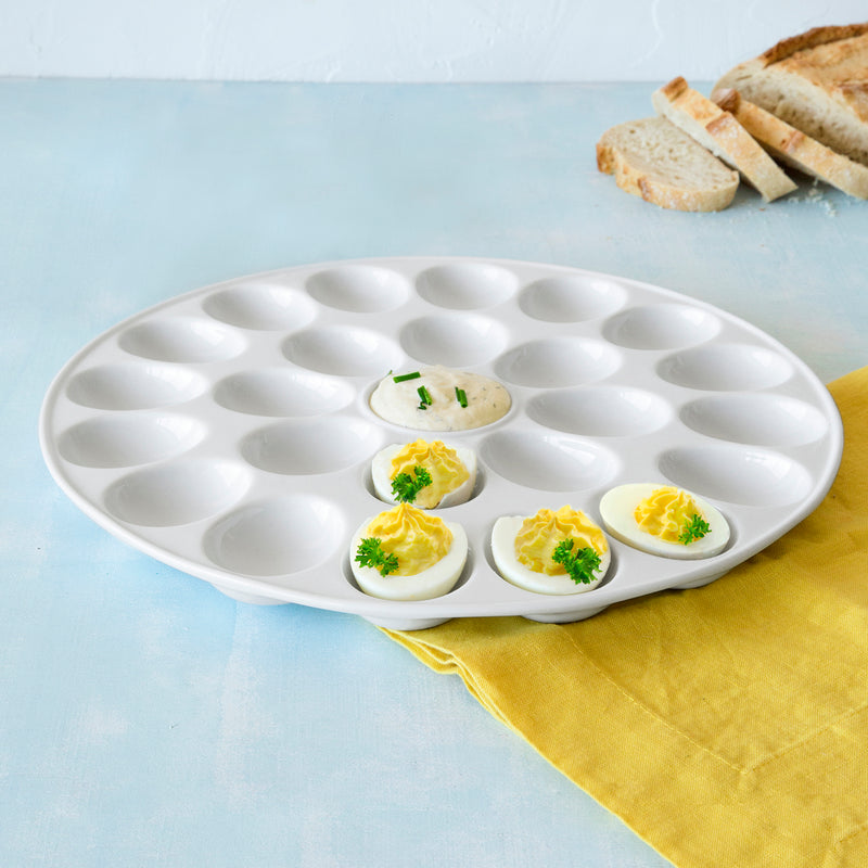 Better Homes & Gardens 24 Deviled Egg Capacity Porcelain Egg Platter (4298232856625)