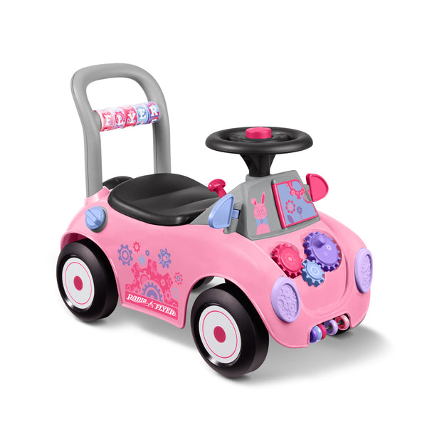 Radio Flyer, Creativity Car, Ride-on and Child Push Walker, Pink