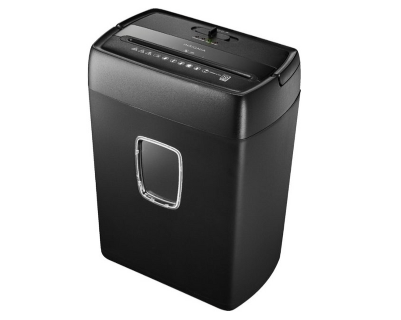 Insignia 10-Sheet Crosscut Paper/CD Shredder - Black