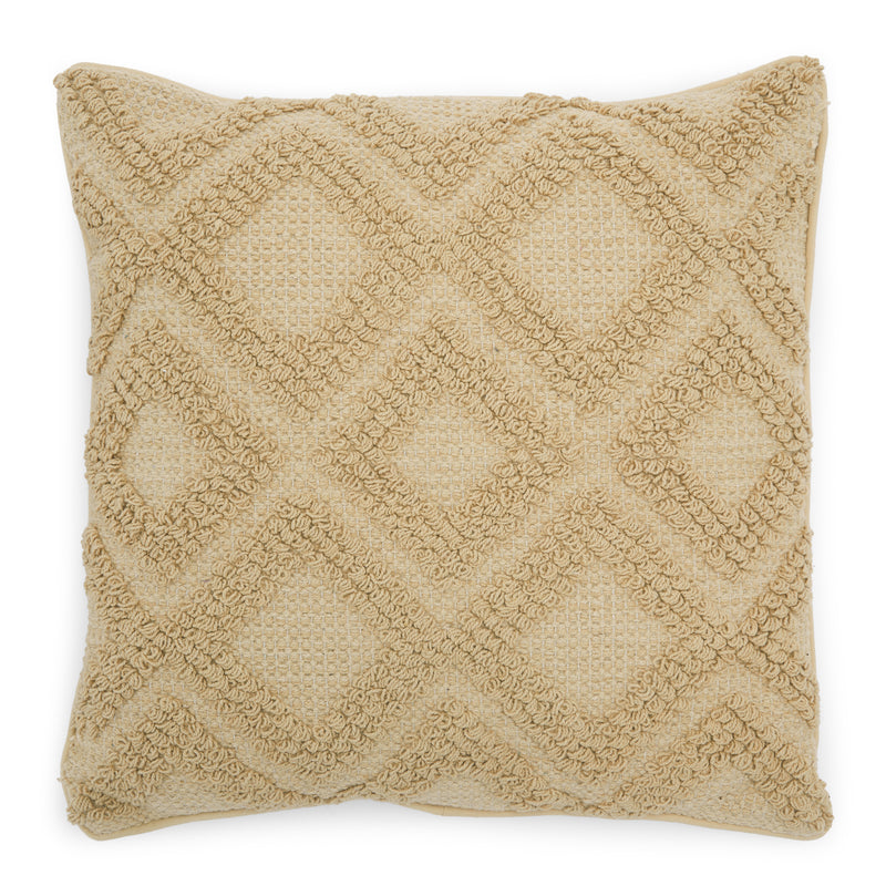 MoDRN Naturals Loop and Fringe Diamond Decorative Throw Pillow, 20x20" (4352808648753)