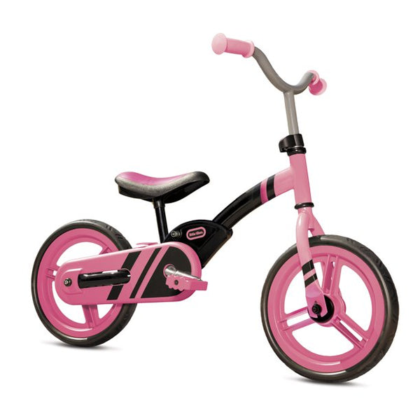 My First Balance-to-Pedal Training Bike for Kids in Pink, Ages 2-5 Years, 12-Inch